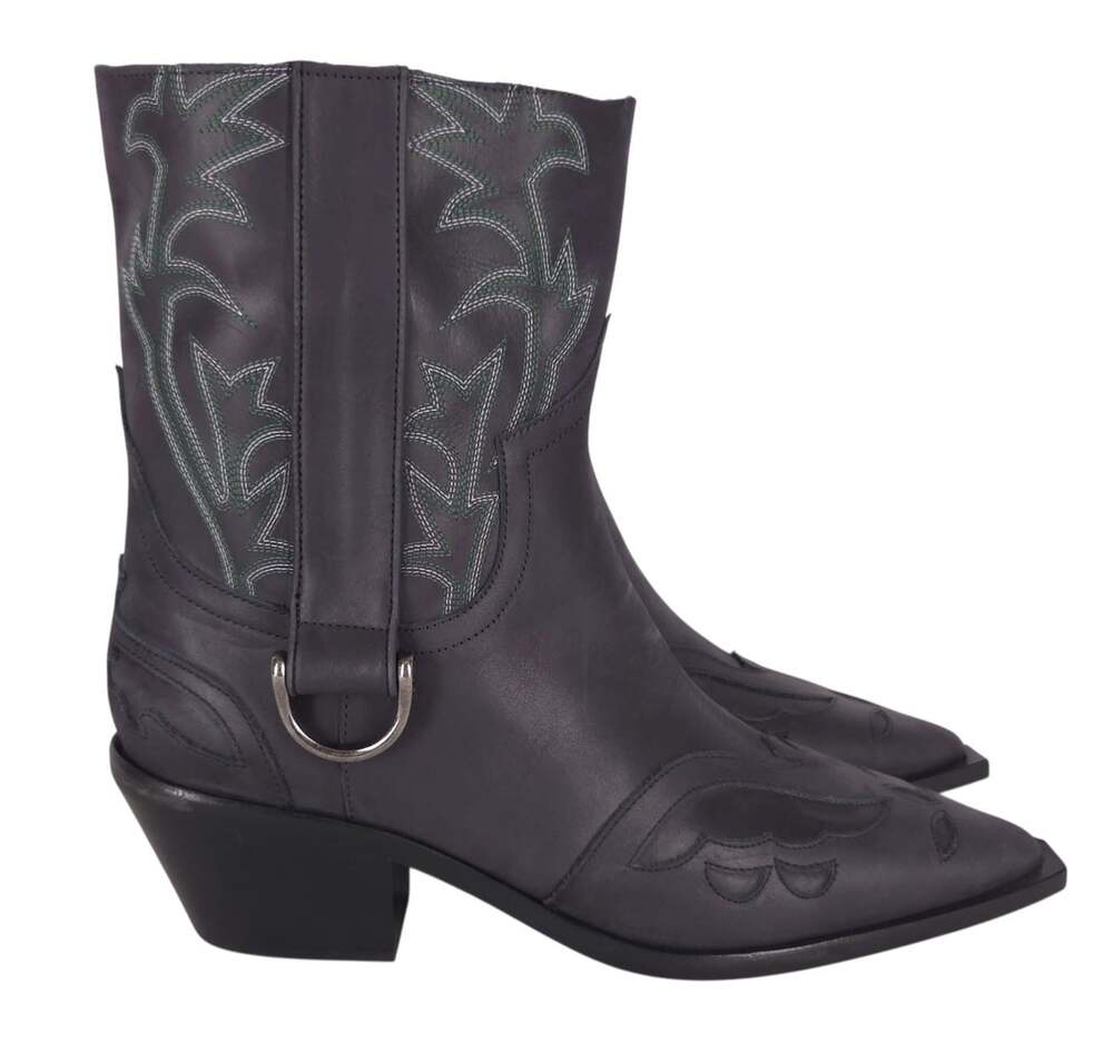 Enfants Riches Deprimes Cut Off Cowboy Boots US 9 EU 42 Mens Black
